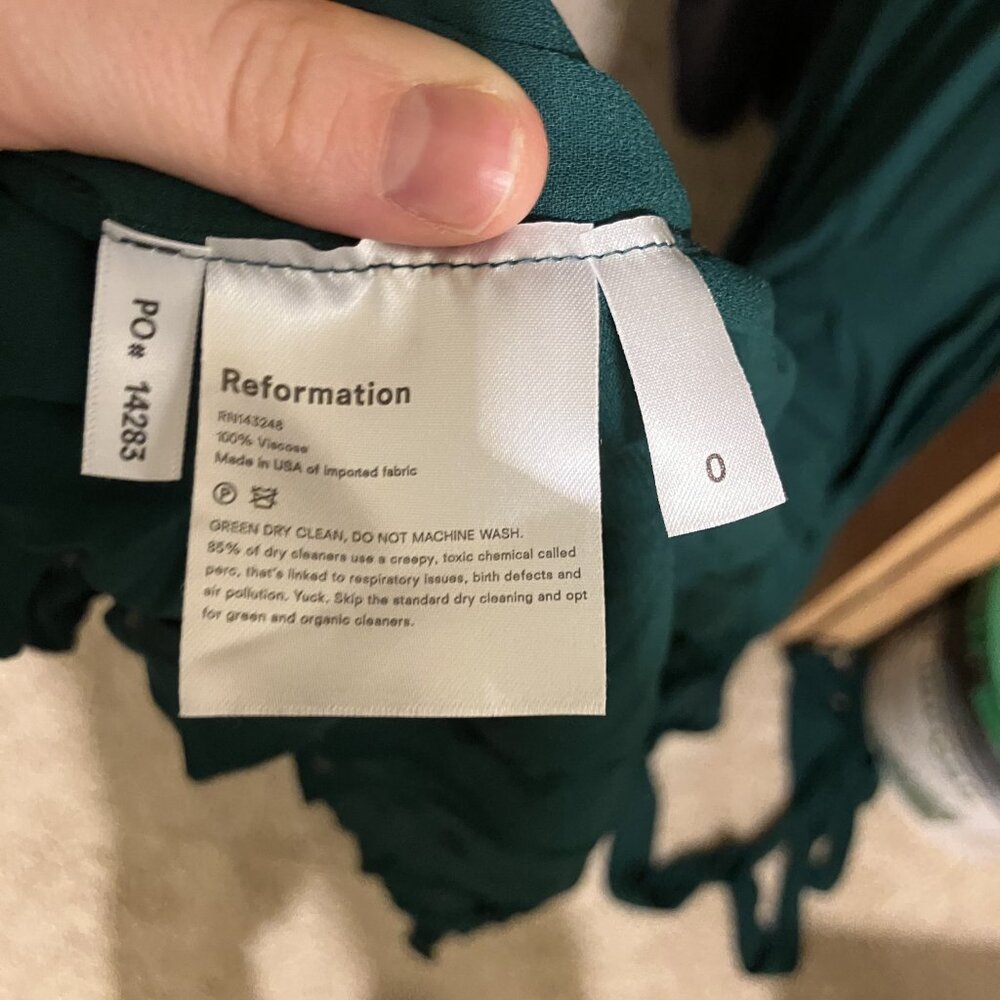 Reformation Emerald Pansy Dress - Picture 10 of 10